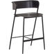 Keanu 34.5 inch Gunmetal Counter Stool